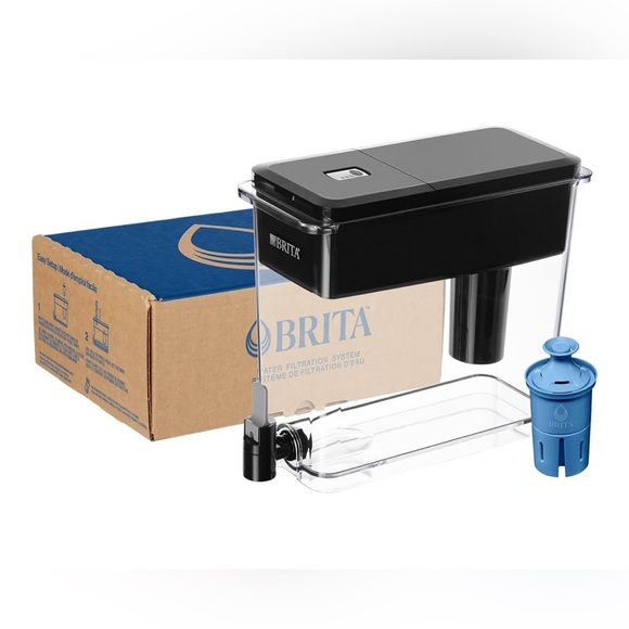 Brita Water Dispenser, UltraMax Elite Filter 1 Filter, 27-Cup Capacity, Black - Picture 1 of 3